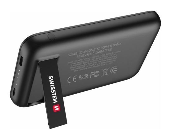 Swissten Power Banka MagSafe compatible Uzlādes baterija priekš Apple iPhone 12 / 13 / 14 / 15 sērijas 5000mAh Power Banks