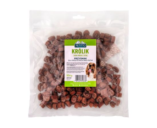 PETITTO Sushi rabbit with fish - dog treat - 500g Suņu barība