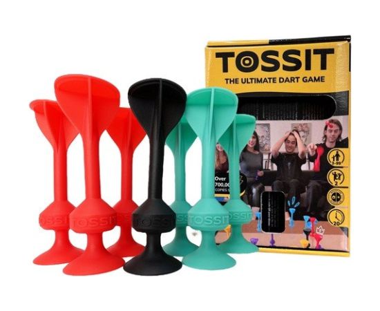 Art & Pollo Ou Gra w rzutki z silikonowymi przyssawkami TOSSIT Zestaw Startowy, czerwony i zielony Новости - Детские товары