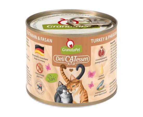 Fox4pets GRANATAPET DeliCATessen Turkey and pheasant - wet cat food - 200g Консервы кошек