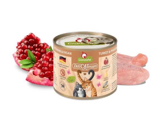Fox4pets GRANATAPET DeliCATessen Turkey and pheasant - wet cat food - 200g Консервы кошек