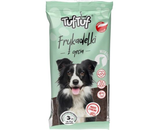 Tuftuf TUF TUF Meaty sticks with goose - dog treat - 70g Suņu barība