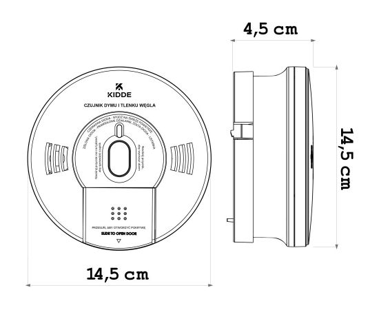 Kidde Dual smoke and carbon monoxide detector K10SCO Detektori