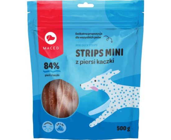 MACED Mini ducks strips - Dog treat - 500g Suņu barība