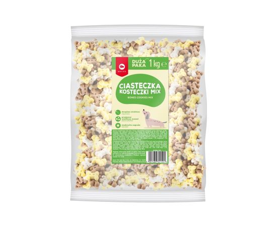 MACED Bones Cookies Vanilla Mix - dog treat - 1 kg Suņu barība