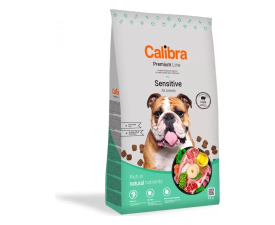 CALIBRA Dog Premium Sensitive lamb dry dog food - 12kg Suņu barība