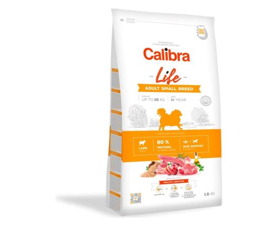 CALIBRA Dog Life Adult Small Breed Lamb - dry dog food - 1,5kg Suņu barība