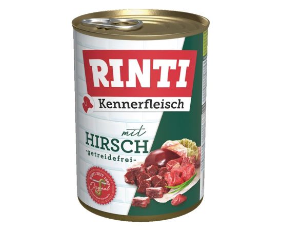 RINTI Kennerfleisch Deer - wet dog food - 400g Suņu barība