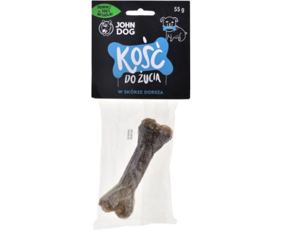 JOHN DOG Chewing bone with cod - dog chew - 12 cm Suņu barība