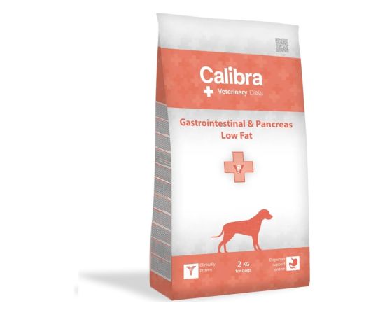 CALIBRA  VD Dog Gastrointestinal&Pancreas Low Fat - dry dog food - 2kg Suņu barība