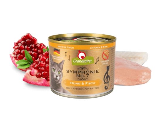 Fox4pets GRANATAPET Symphonie  No.7 Chicken and fish - wet cat food - 200g Kaķu konservi