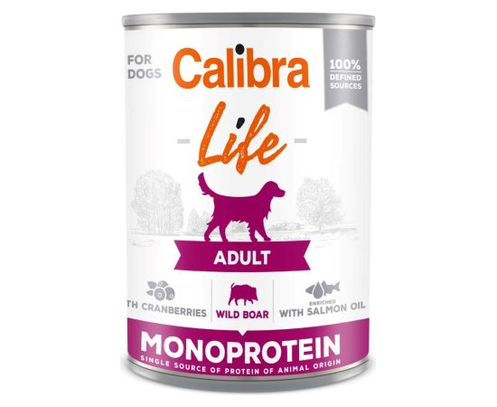 CALIBRA Adult Wild boar with cranberries - wet dog food - 400g Suņu barība
