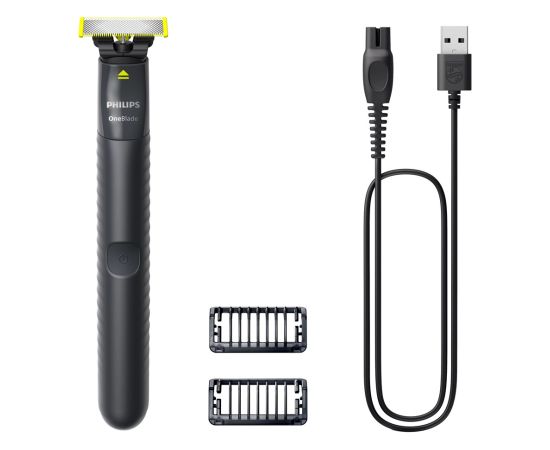 Philips Norelco OneBlade QP1424/10 men's shaver Foil shaver Trimmer Charcoal Matu, Bārdas, Ķermeņa trimmeri