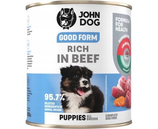 John Dog GOOD FORM SZCZENIAK WOŁOWINĘ KARMA 800g Suņu barība