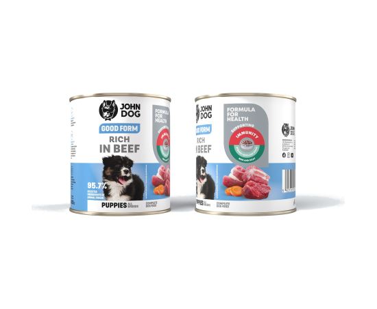 John Dog GOOD FORM SZCZENIAK WOŁOWINĘ KARMA 800g Suņu barība