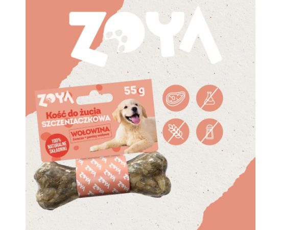 ZOYA Chewing bone Puppy Beef - dog treat - 55g Suņu barība