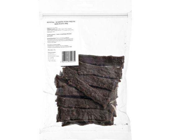 PETITTO Dried meat strips Game - dog treat - 400g Suņu barība