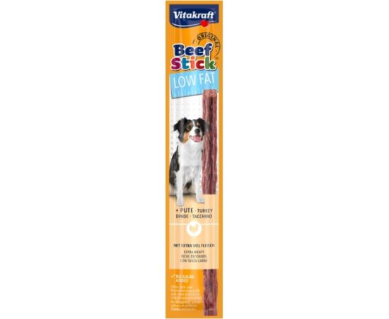VITAKRAFT Beef Stick Low Fat with turkey - dog treat - 12 g Suņu barība