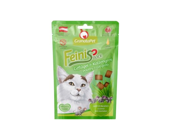 Fox4pets GRANATAPET FeiniSnack Poultry and cat grass - cat treats - 50g Сухой корм для кошек