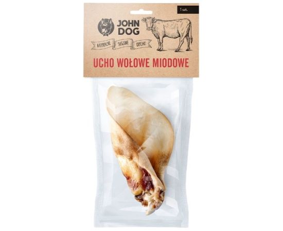 JOHN DOG Beef ear - dog treat - 1 Suņu barība