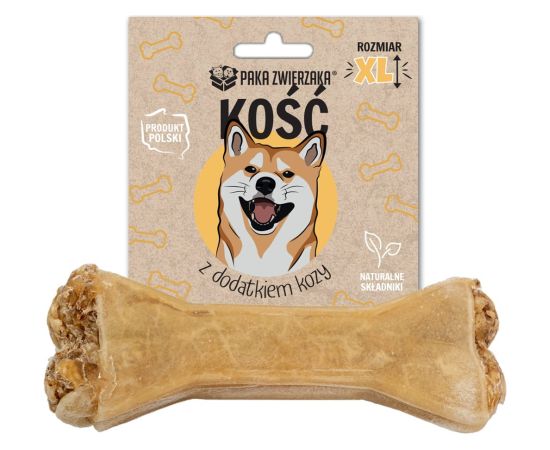 PAKA ZWIERZAKA Bone with goat XL 17 cm - dog treat - 115g Suņu barība