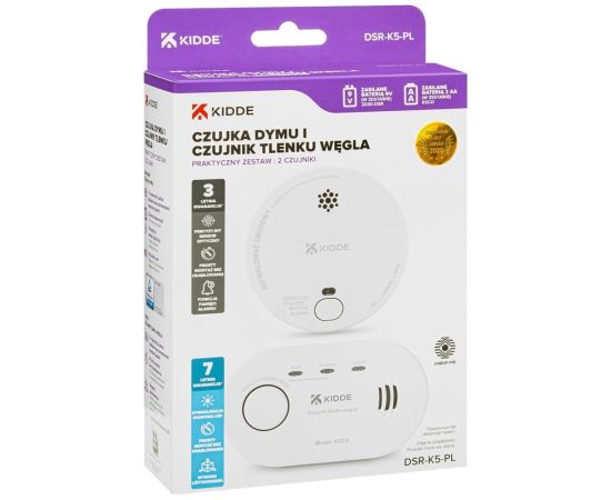 Czujnik czadu K5CO + czujka dymu 2030-DSR3 KIDDE Detektori