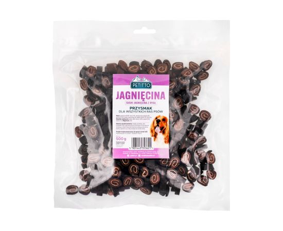 PETITTO Sushi Lamb with fish - dog treat - 500g Suņu barība