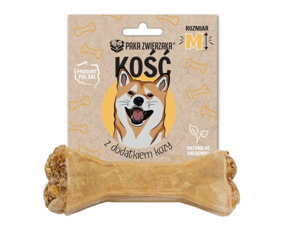 PAKA ZWIERZAKA Bone with goat M 12 cm - dog treat - 55g Suņu barība