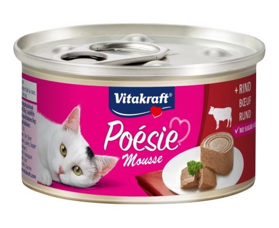 VITAKRAFT Poésie Mousse Beef - wet cat food - 85g Консервы кошек