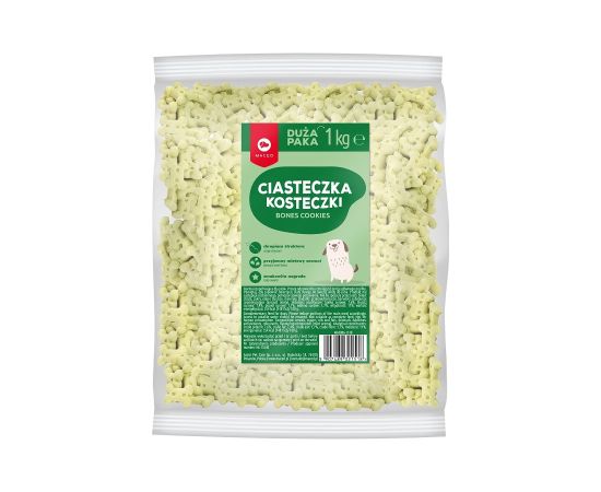 MACED Puppy mint bones cookies - Dog treat - 1 kg Suņu barība