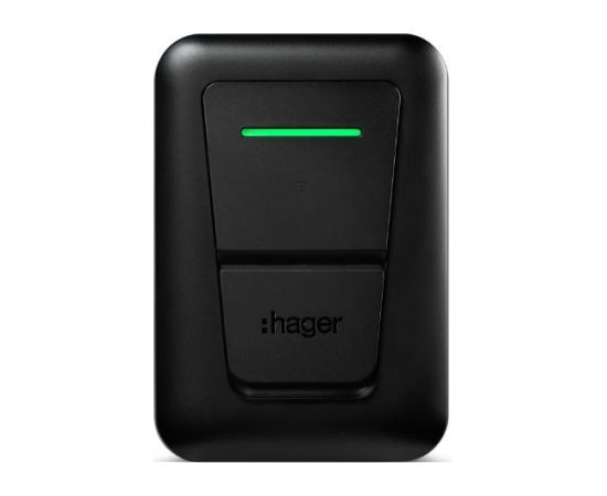 EVCS Hager witty one 11kW 3f RFID Bluetooth charging station with T2 socket Elektro Auto lādēšanas piederumi