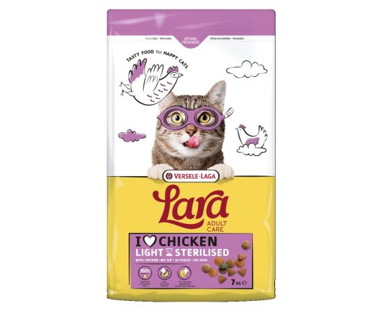 Versele-laga VL-Lara Adult Light Sterilized sterylizowanych karma dla kotów 7kg Kaķu sausā barība