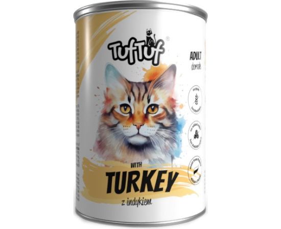 Tuftuf TUF TUF Meal with turkey - wet cat food - 400g Консервы кошек