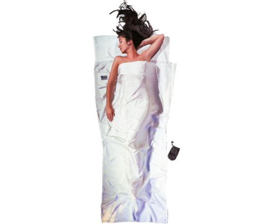 Cocoon TravelSheet Silk Adult Rectangular sleeping bag White Guļammaisi