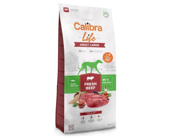 CALIBRA Life Adult Large Fresh Beef - dry dog food - 12kg Suņu barība