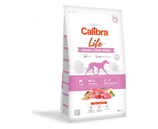CALIBRA Life Junior Large breed Lamb - dry dog food - 12kg Suņu barība