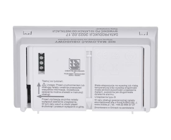 K10LLDCO KIDDE CARBON MONOXIDE AND CARBON MONOXIDE DETECTOR Detektori