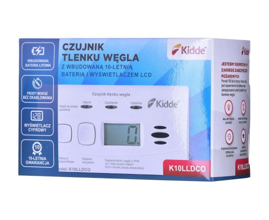 K10LLDCO KIDDE CARBON MONOXIDE AND CARBON MONOXIDE DETECTOR Detektori