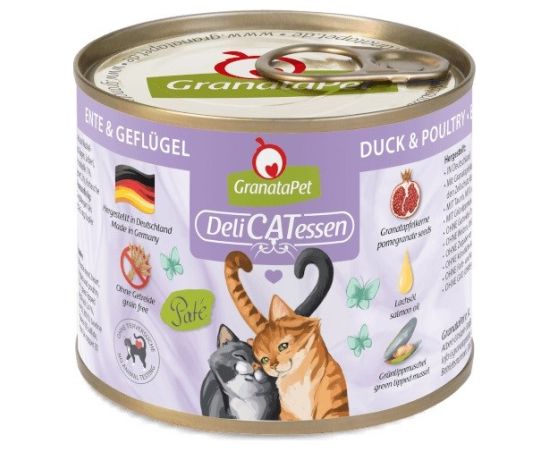 Fox4pets GRANATAPET DeliCATessen Duck and poultry - wet cat food - 200g Консервы кошек