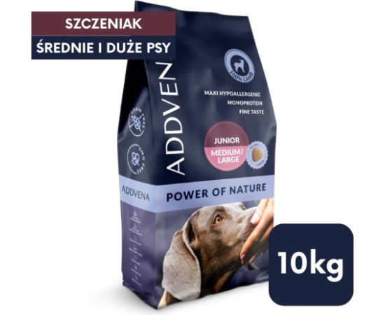 ADDVENA Power of Nature Junior Medium/Large Lamb - dry dog food - 10kg Suņu barība