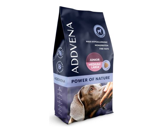 ADDVENA Power of Nature Junior Medium/Large Lamb - dry dog food - 10kg Suņu barība