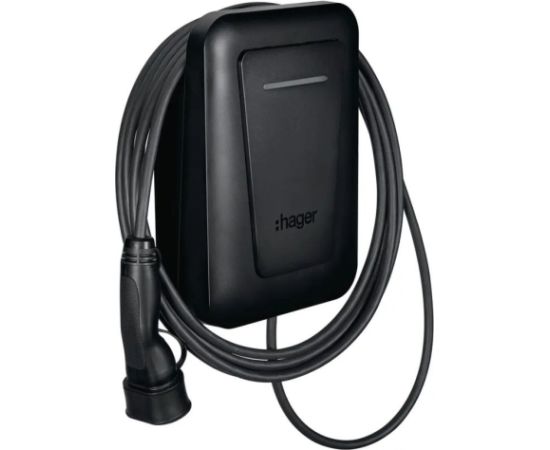 EVCS Hager witty one 11kW 3f RFID Bluetooth charging station with 6.5m T2 cable Elektro Auto lādēšanas piederumi