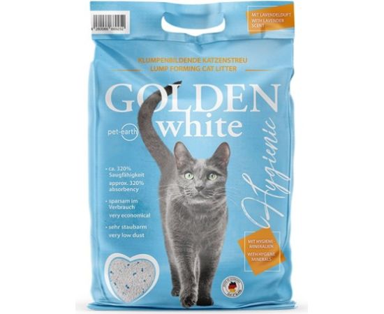 Golden Grey GOLDEN White Hygienic - bentonite litter - 14kg Kaķu pakaiši