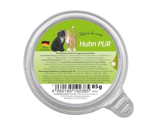 Fox4pets GRANATAPET Filet á la carte Chicken - wet cat food - 85g Kaķu konservi