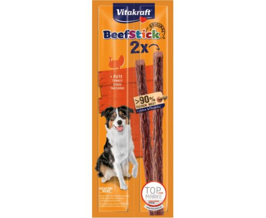 VITAKRAFT Beef Stick with turkey - dog treat - 2x12 g Suņu barība