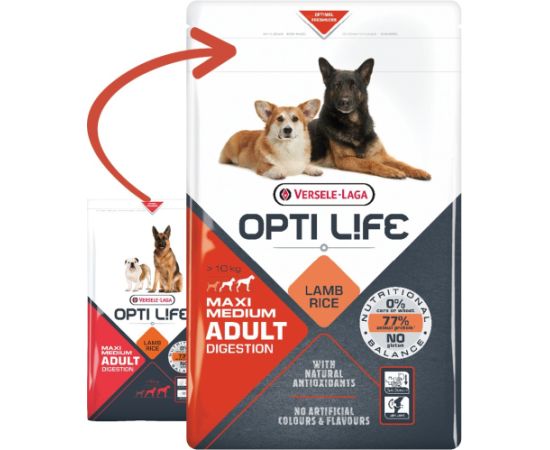 Versele-Laga Adult Digestion Medium & Maxi 12.5 kg Adult Suņu barība