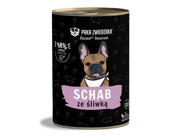 PAKA ZWIERZAKA Seventh Heaven Pork with plum - wet dog food - 400g Suņu barība