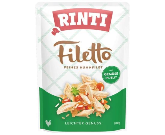 RINTI Filetto Chicken fillet with vegetables - wet dog food - 100g Suņu barība