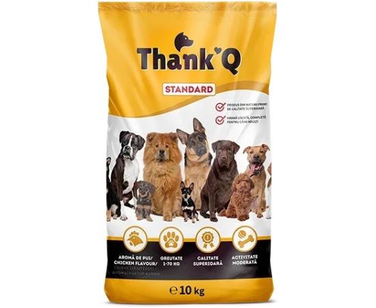 Hurtownia Karm THANK'Q Standard Chicken - dry dog food - 10kg Suņu barība