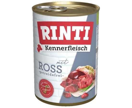 RINTI Kennerfleisch Horse - wet dog food - 400g Suņu barība